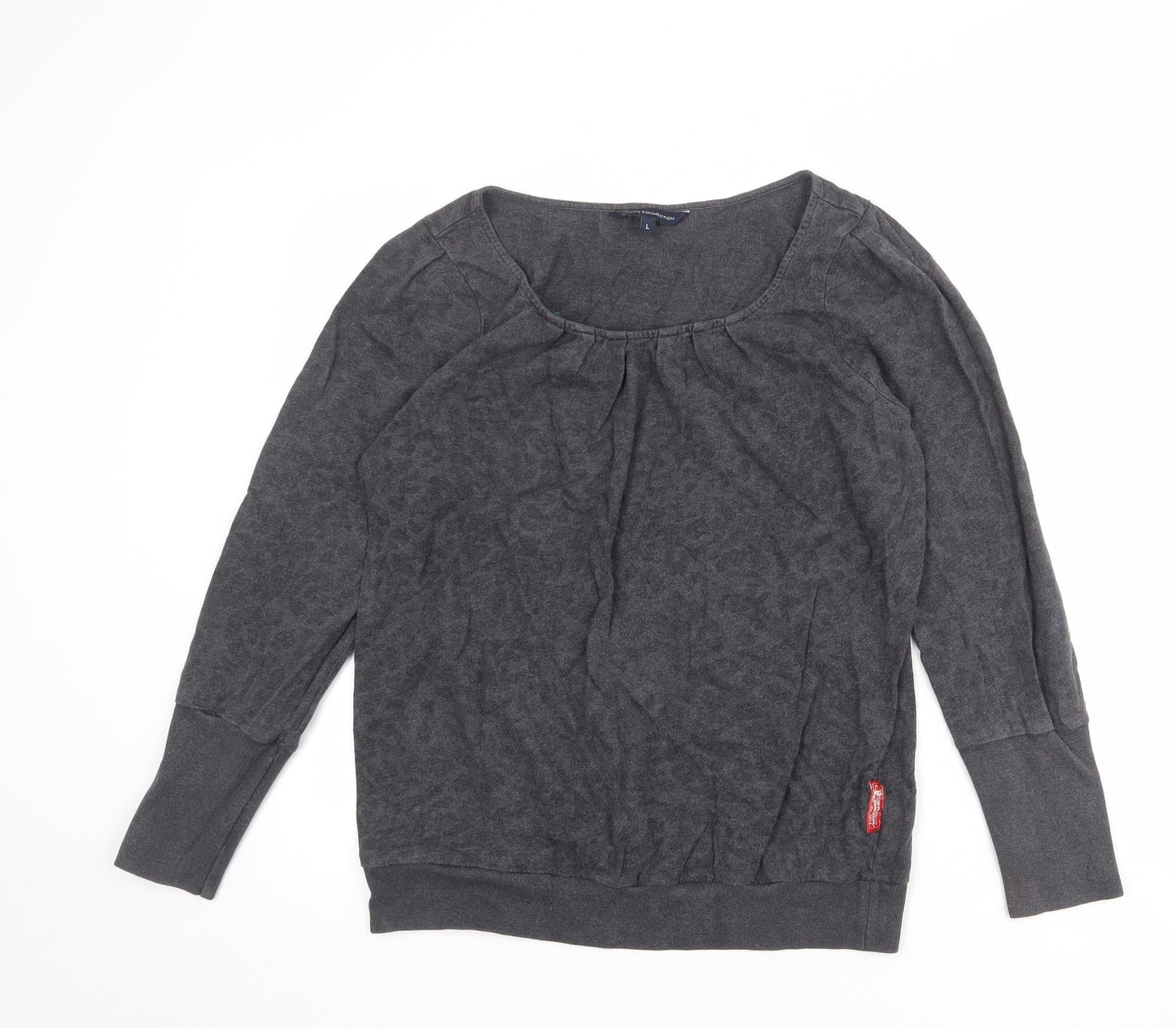 Womens UK Size L French Connection Grey Pullover Sweatshirt