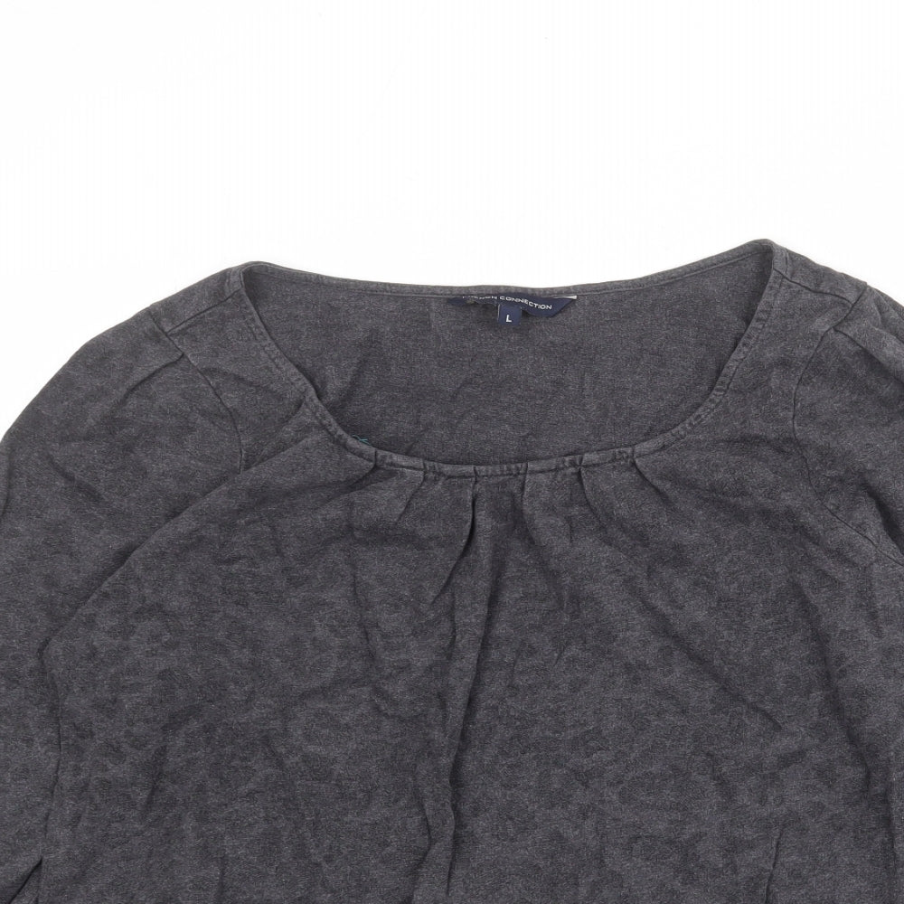 Womens UK Size L French Connection Grey Pullover Sweatshirt