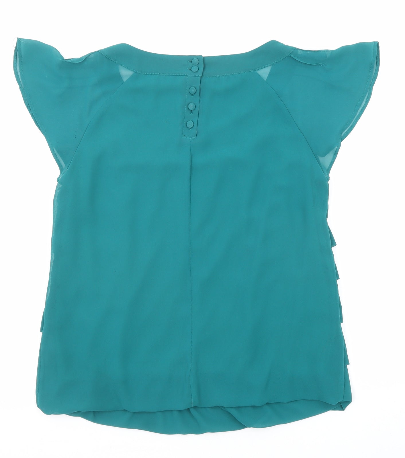 Womens UK Size 8 Marks and Spencer Green Basic Blouse