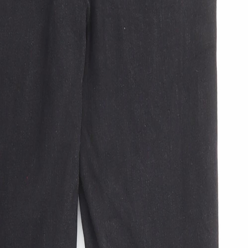 Topshop Womens Black Cotton Skinny Jeans Size 28 in L30 in Regular Button