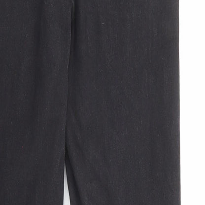 Topshop Womens Black Cotton Skinny Jeans Size 28 in L30 in Regular Button