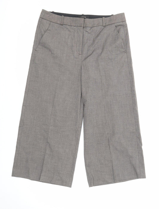 River Island Womens Brown Polyester Dress Pants Trousers Size 10 L24 in Regular Zip