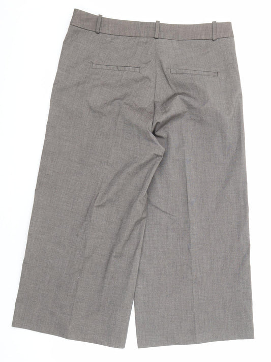 River Island Womens Brown Polyester Dress Pants Trousers Size 10 L24 in Regular Zip