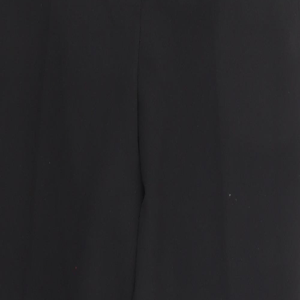 Womens UK Size 10 Miss Selfridge Regular Fit Chino Black Trousers