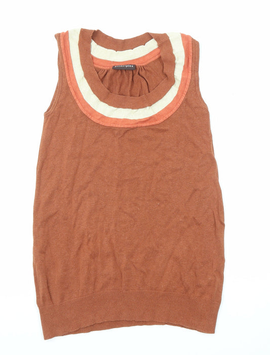 Womens UK Size 12 Principles Brown Pullover Jumper