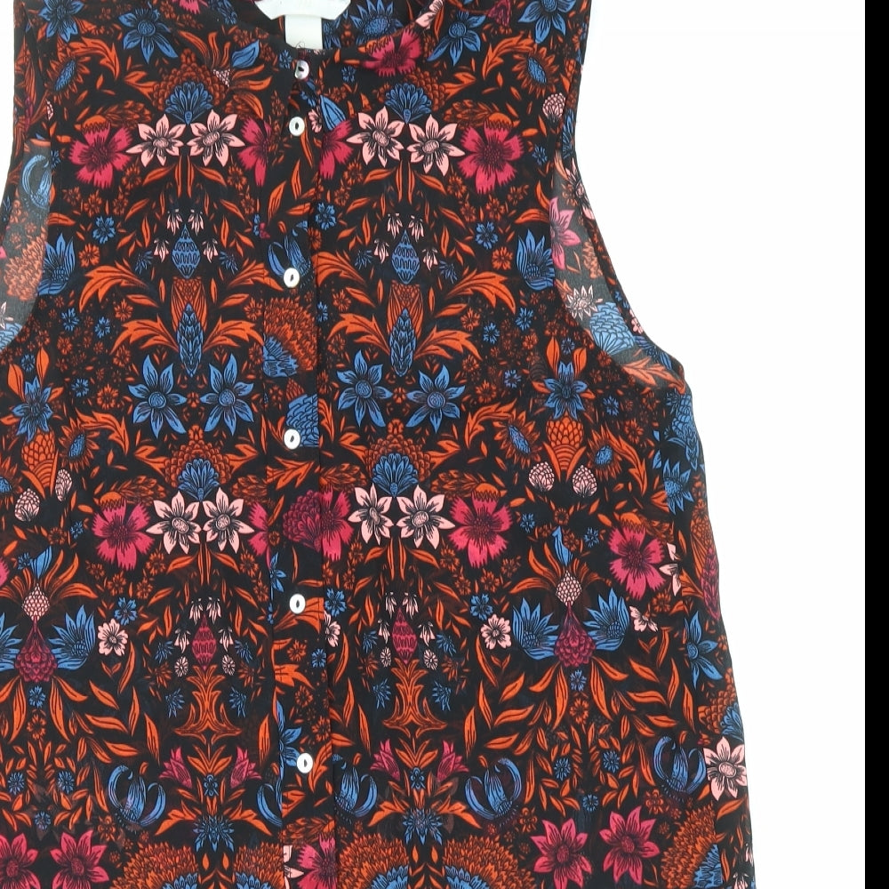 Womens UK Size 6 H&M Multicoloured Basic Tank