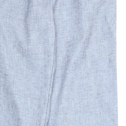 Scrop Mens Grey Polyester Trousers Size 28 in L35 in Regular Zip