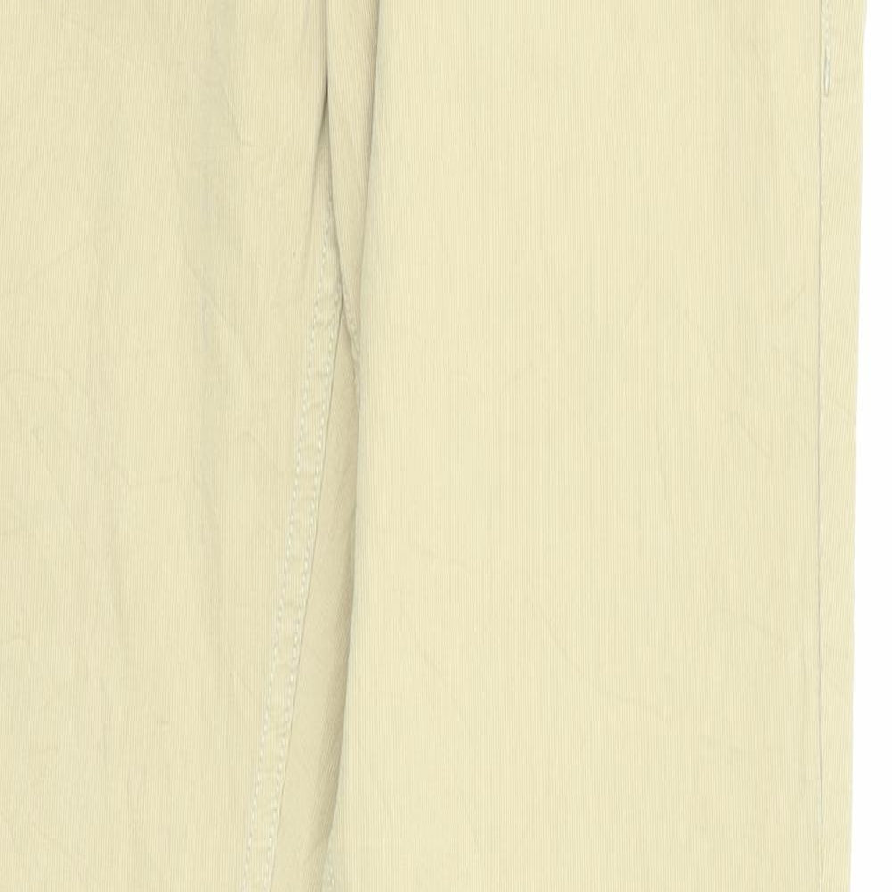 GAS Womens Beige Cotton Trousers Size 31 in L34 in Regular Zip