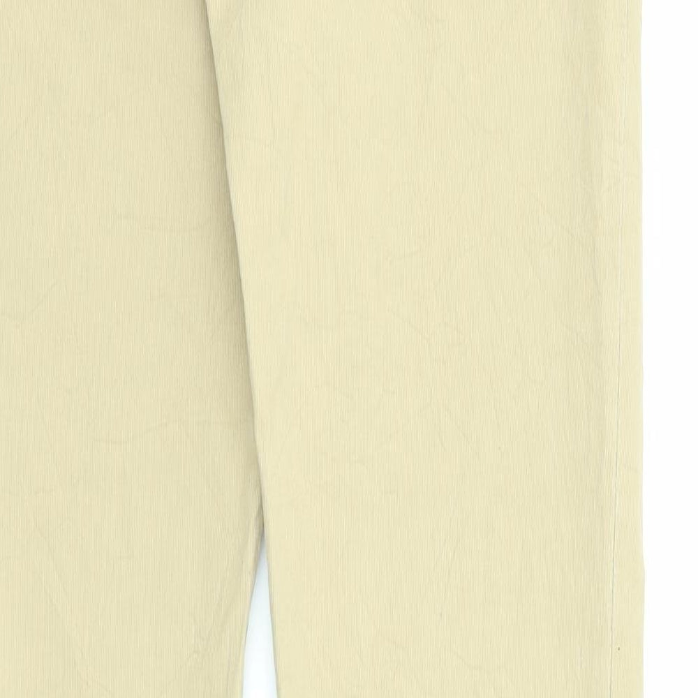 GAS Womens Beige Cotton Trousers Size 31 in L34 in Regular Zip