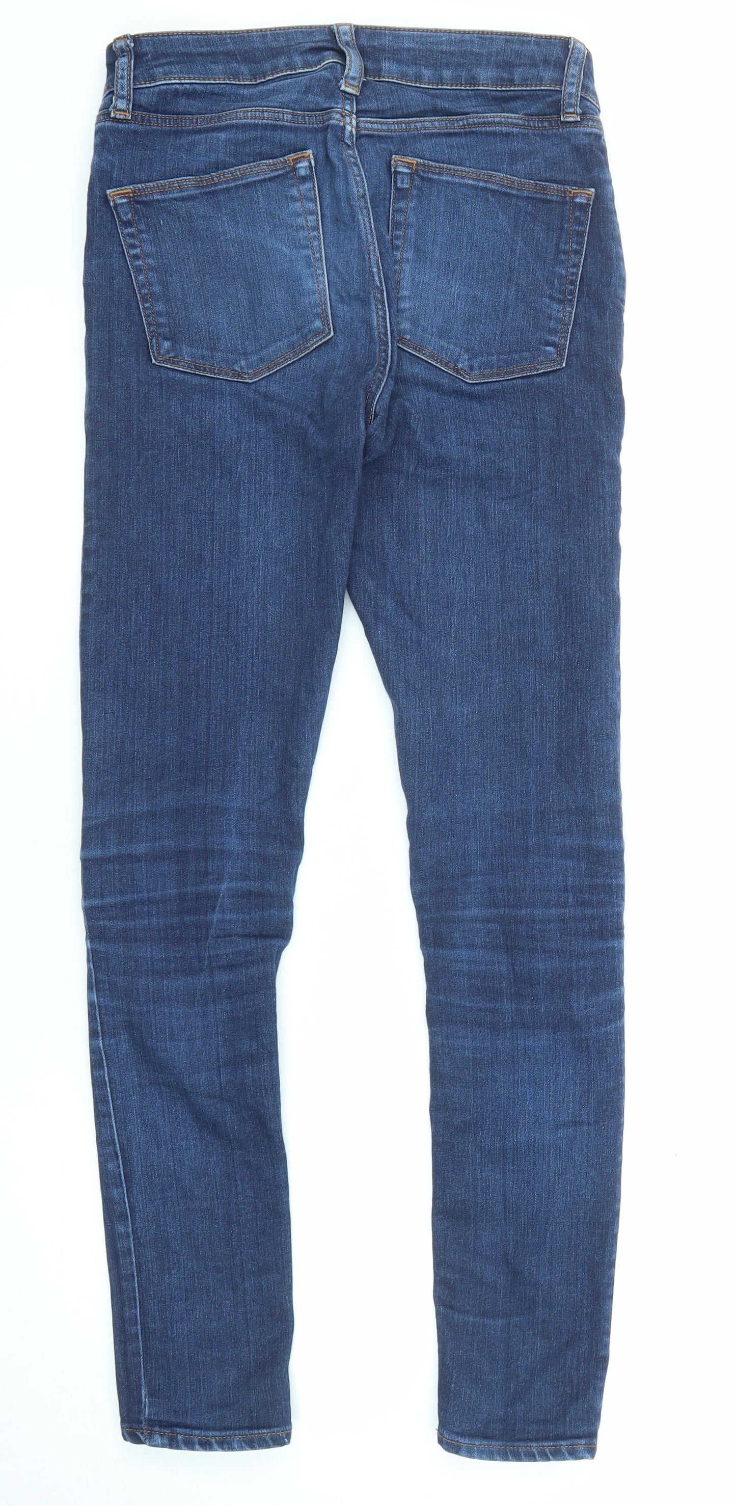 ASOS Mens Blue Cotton Skinny Jeans Size 28 in L32 in Regular Zip