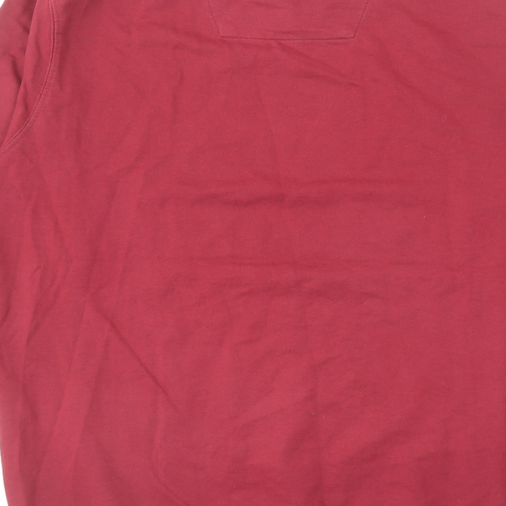 Weekend Offender Mens Red Cotton Pullover Sweatshirt Size M