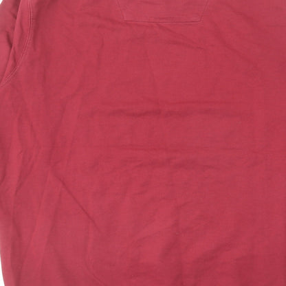 Weekend Offender Mens Red Cotton Pullover Sweatshirt Size M