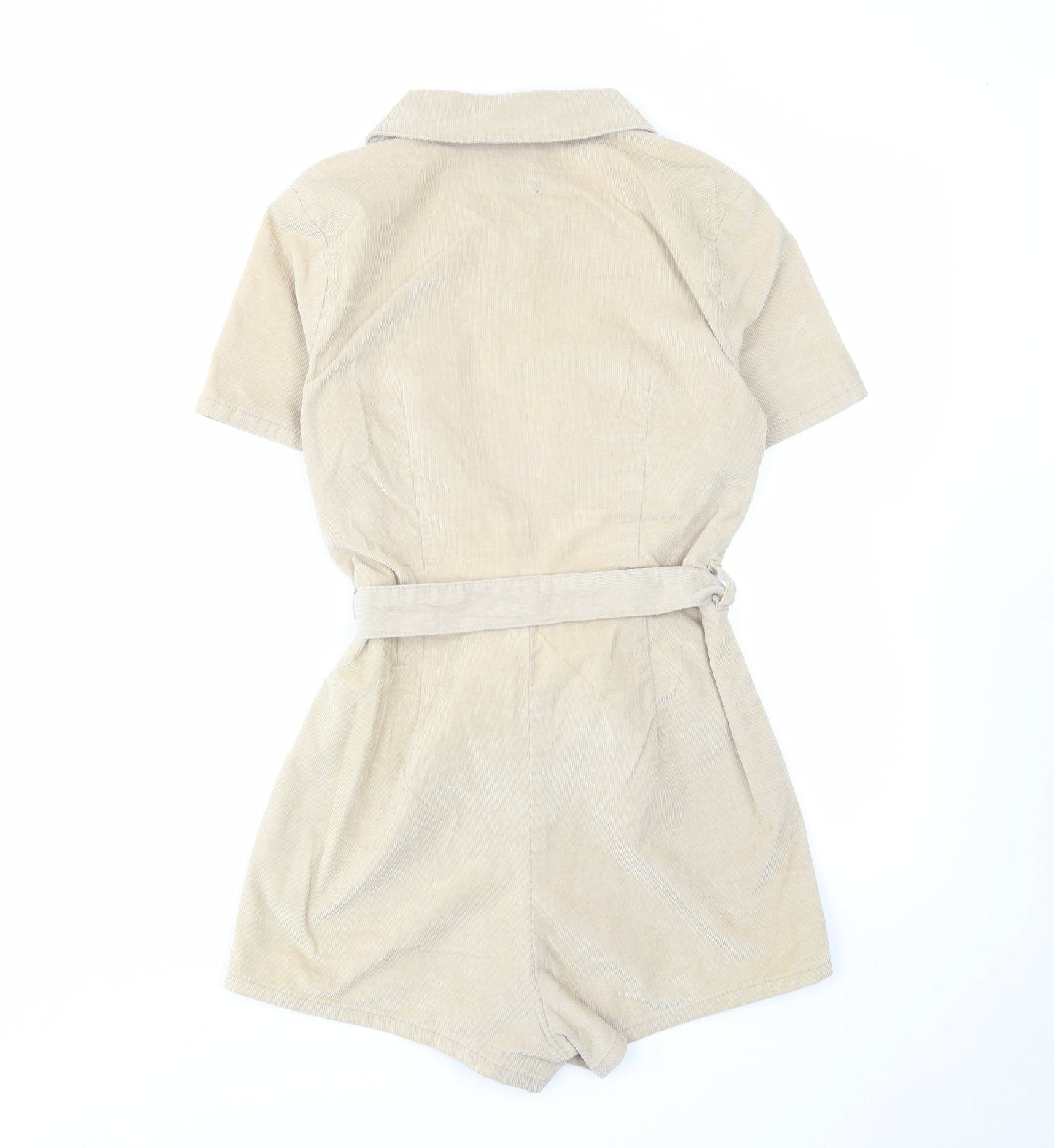 BDG Womens Beige Cotton Playsuit One-Piece Size XS L4 in Zip