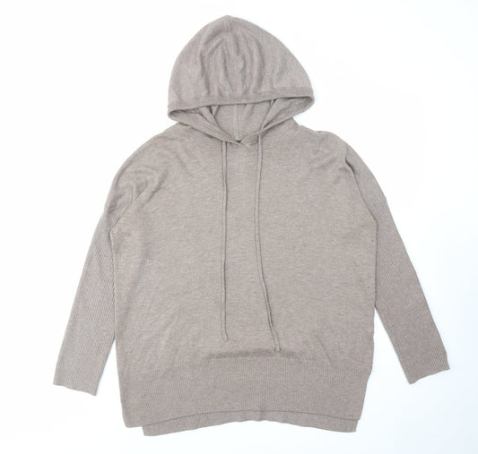 Gap Womens Brown Acrylic Pullover Hoodie Size M Pullover