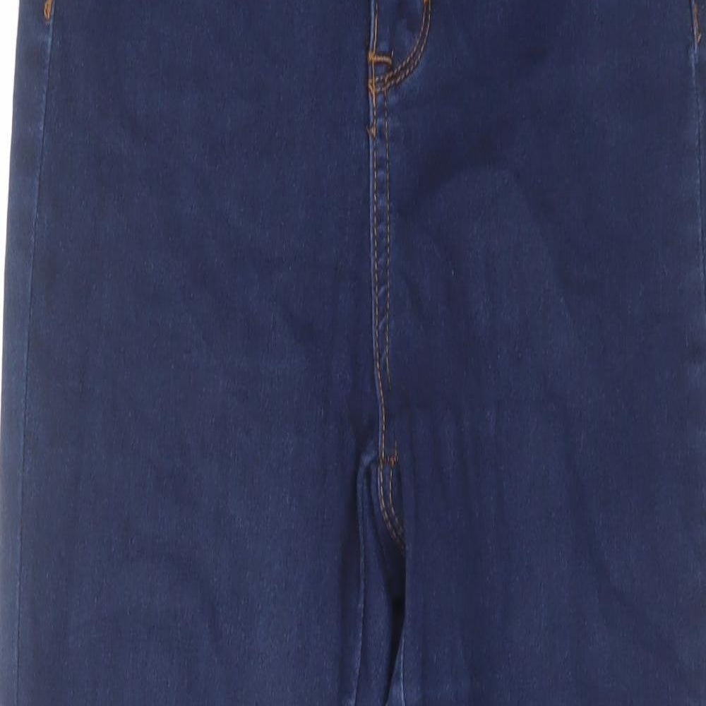 Very Womens Blue Cotton Skinny Jeans Size 8 L26 in Regular Zip