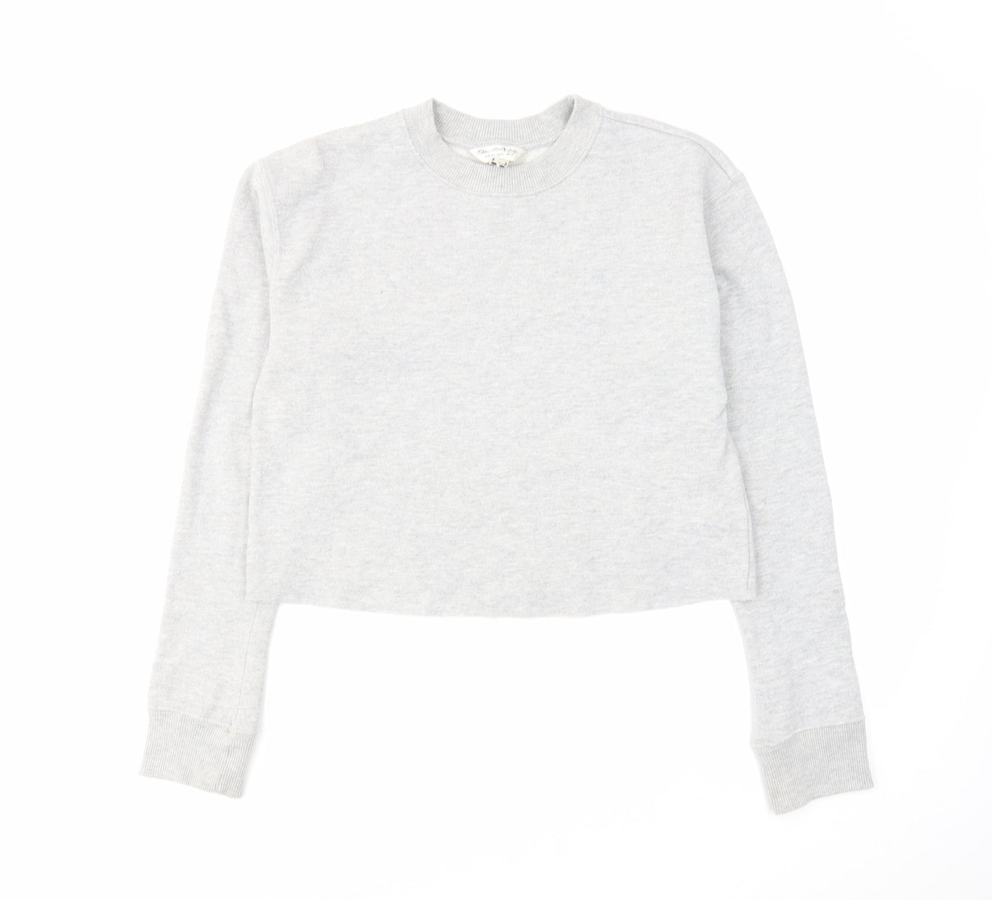 Miss Selfridge Womens Grey Cotton Pullover Sweatshirt Size 6 Pullover