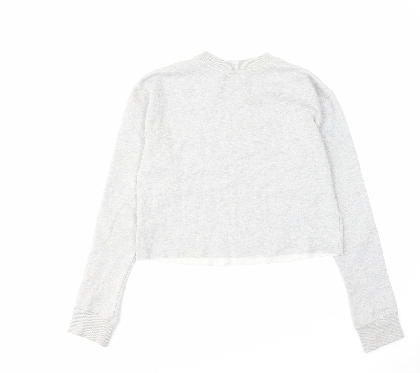 Miss Selfridge Womens Grey Cotton Pullover Sweatshirt Size 6 Pullover