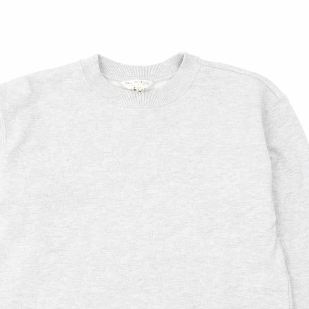 Miss Selfridge Womens Grey Cotton Pullover Sweatshirt Size 6 Pullover