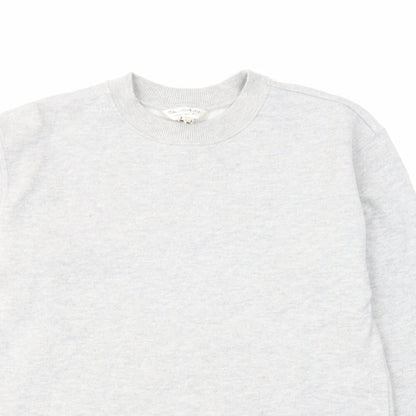 Miss Selfridge Womens Grey Cotton Pullover Sweatshirt Size 6 Pullover