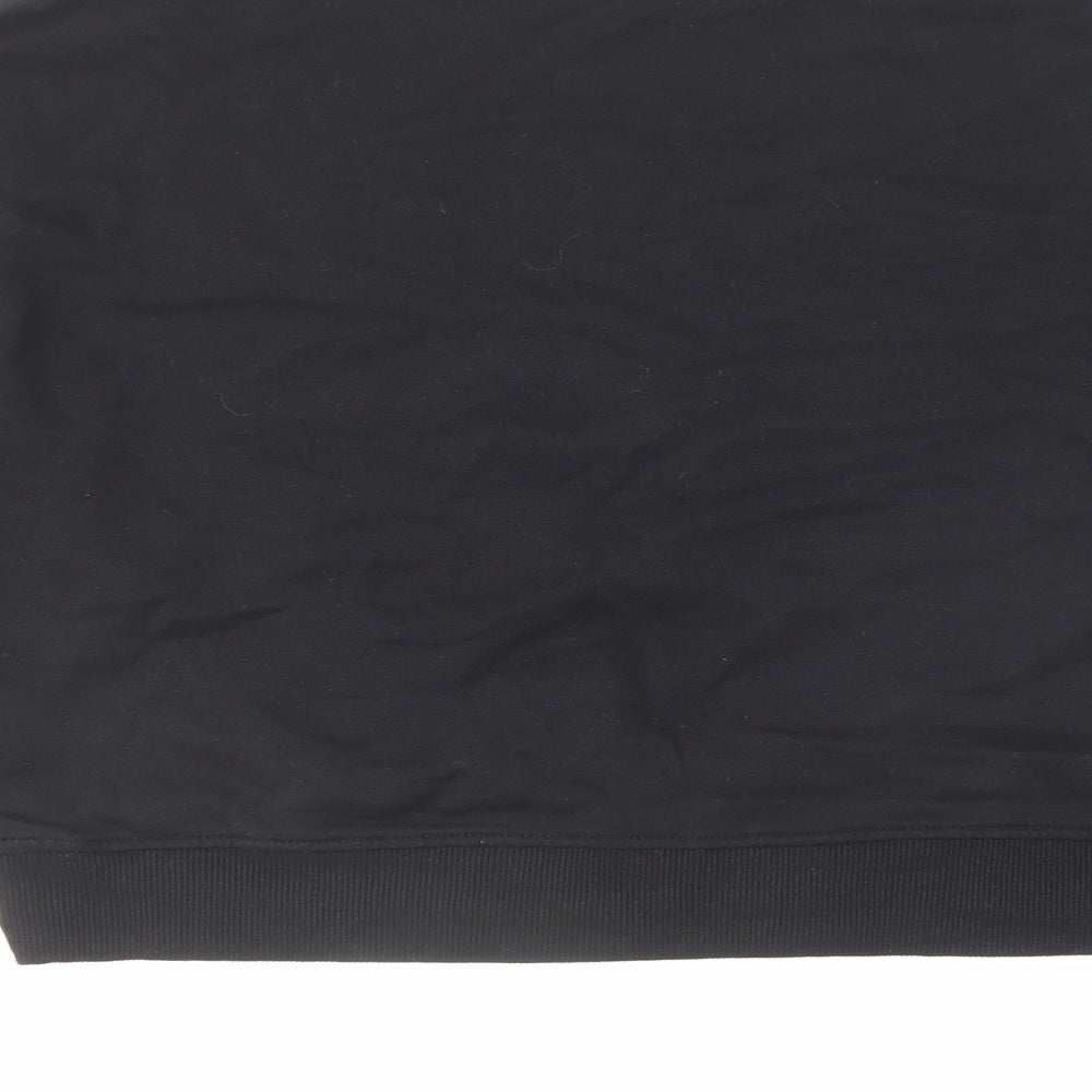 H&M Womens Black Cotton Pullover Sweatshirt Size S Pullover