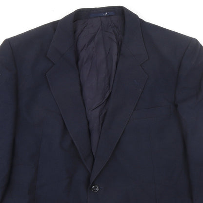 Mens UK Size 44 St Michael Regular Blue Suit Jacket