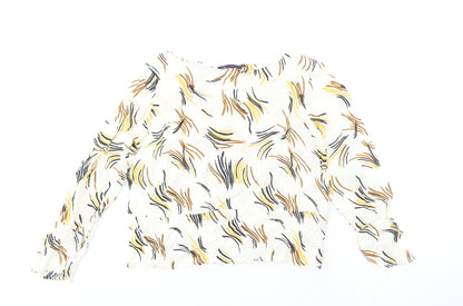 Womens UK Size 14 Marks and Spencer Ivory Basic Blouse