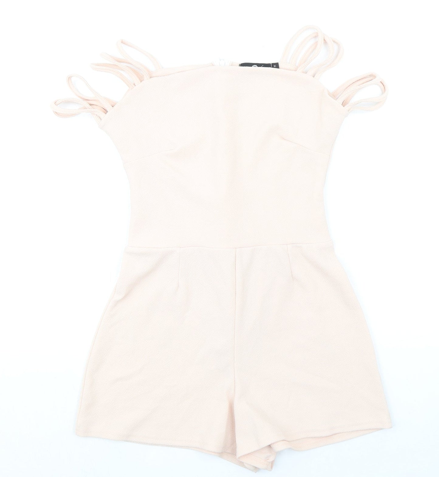 Daisy Street Womens Pink Polyester Playsuit One-Piece Size M Zip