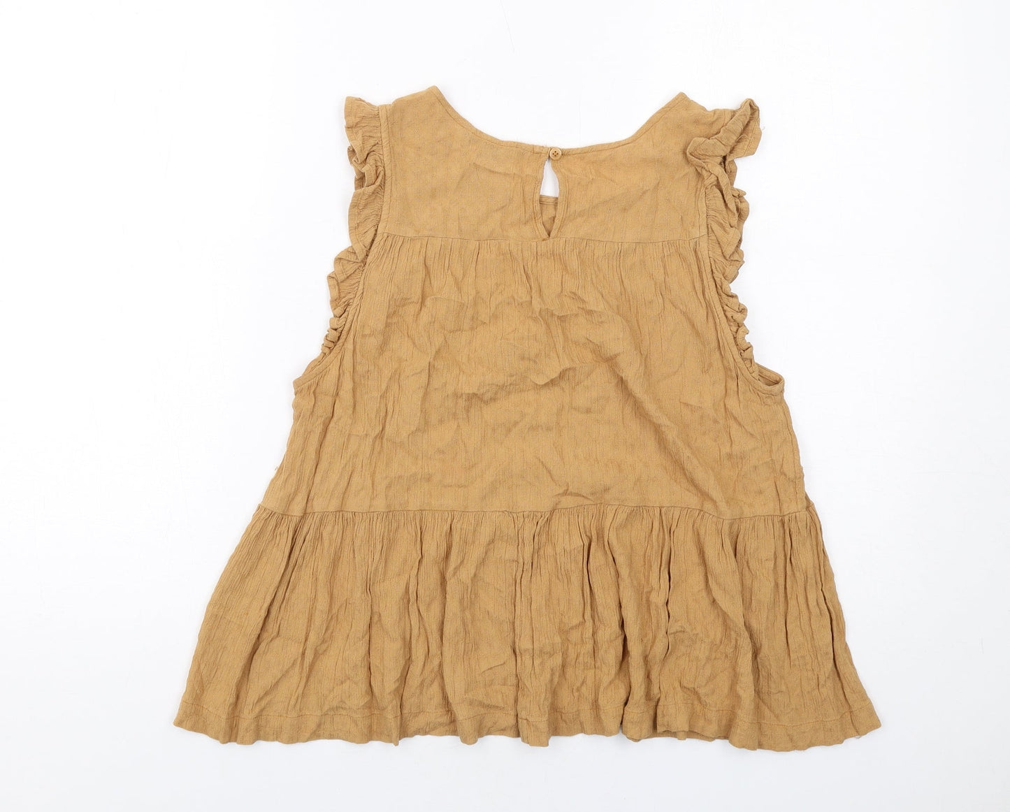 Womens UK Size M American Eagle Outfitters Beige Basic Tank