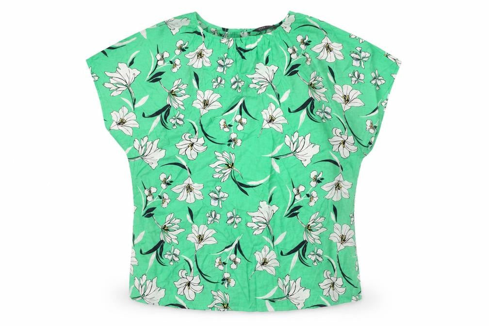 Womens UK Size 10 Marks and Spencer Green Basic Blouse