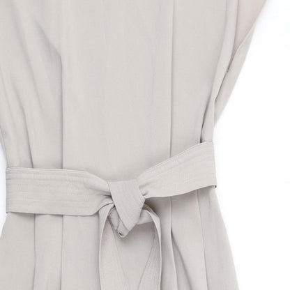 ASOS Womens Grey Polyester Sheath Size 8 Round Neck Zip