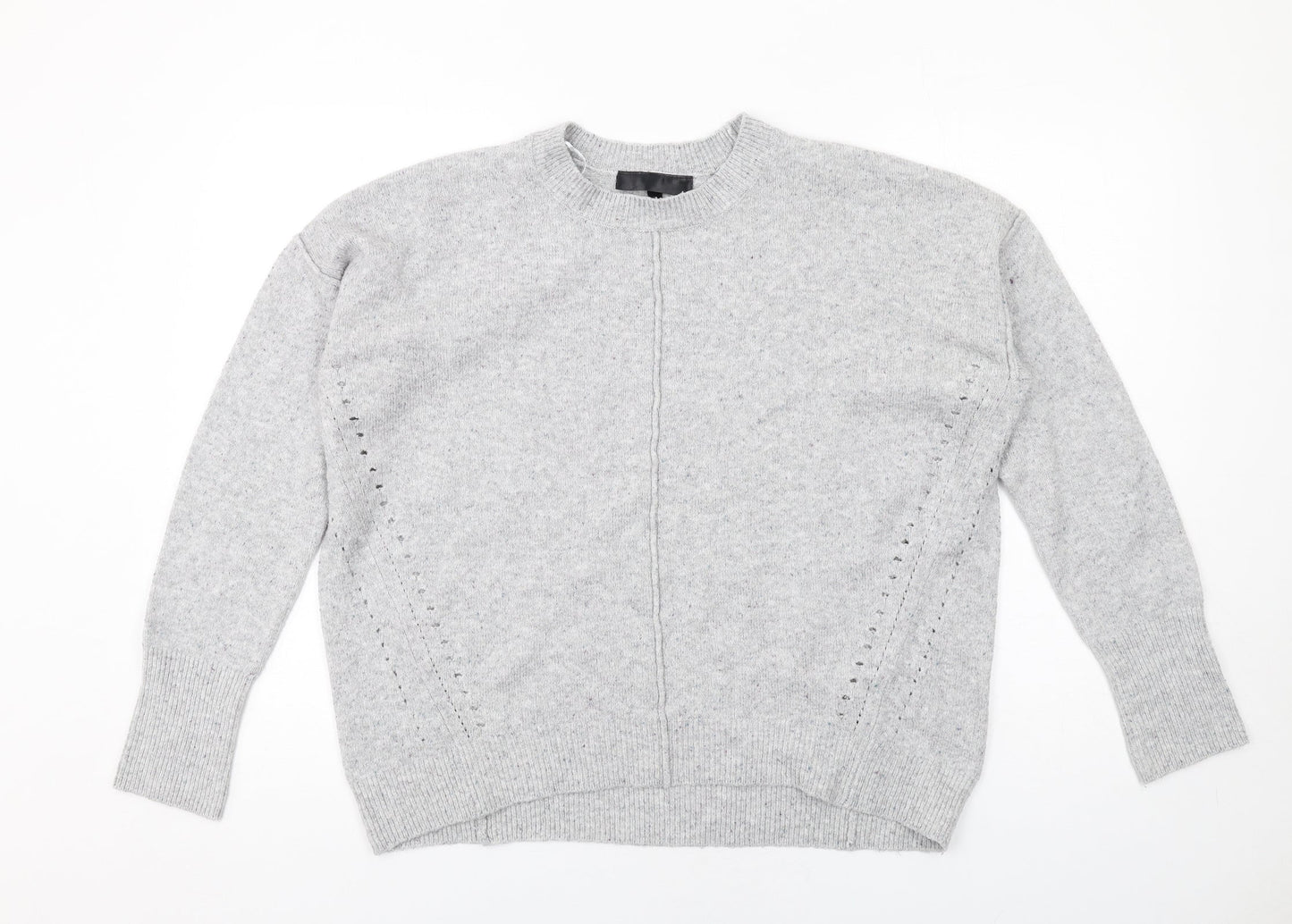 Womens UK Size 10 Topshop Grey Pullover Jumper