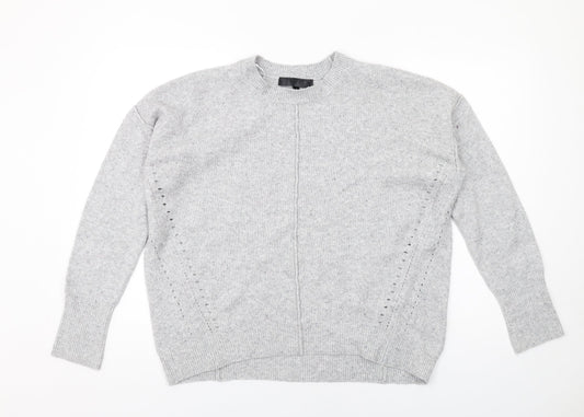 Womens UK Size 10 Topshop Grey Pullover Jumper