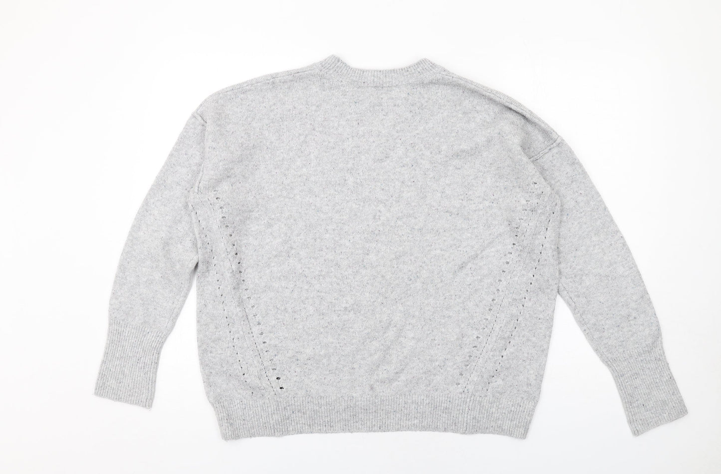 Womens UK Size 10 Topshop Grey Pullover Jumper
