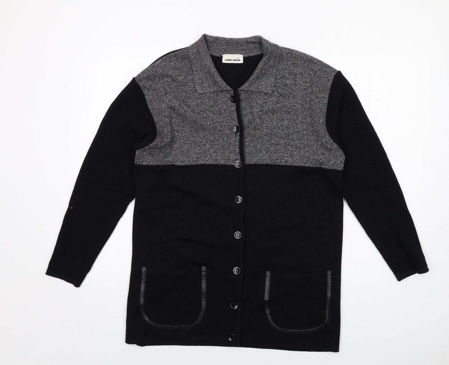 Womens UK Size 8 Gerry Weber Black Cardigan Jumper