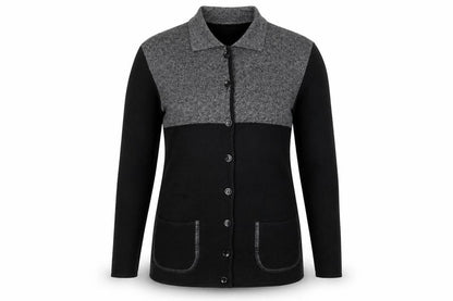 Womens UK Size 8 Gerry Weber Black Cardigan Jumper