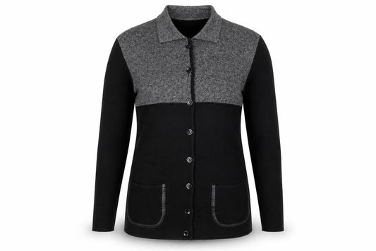 Womens UK Size 8 Gerry Weber Black Cardigan Jumper
