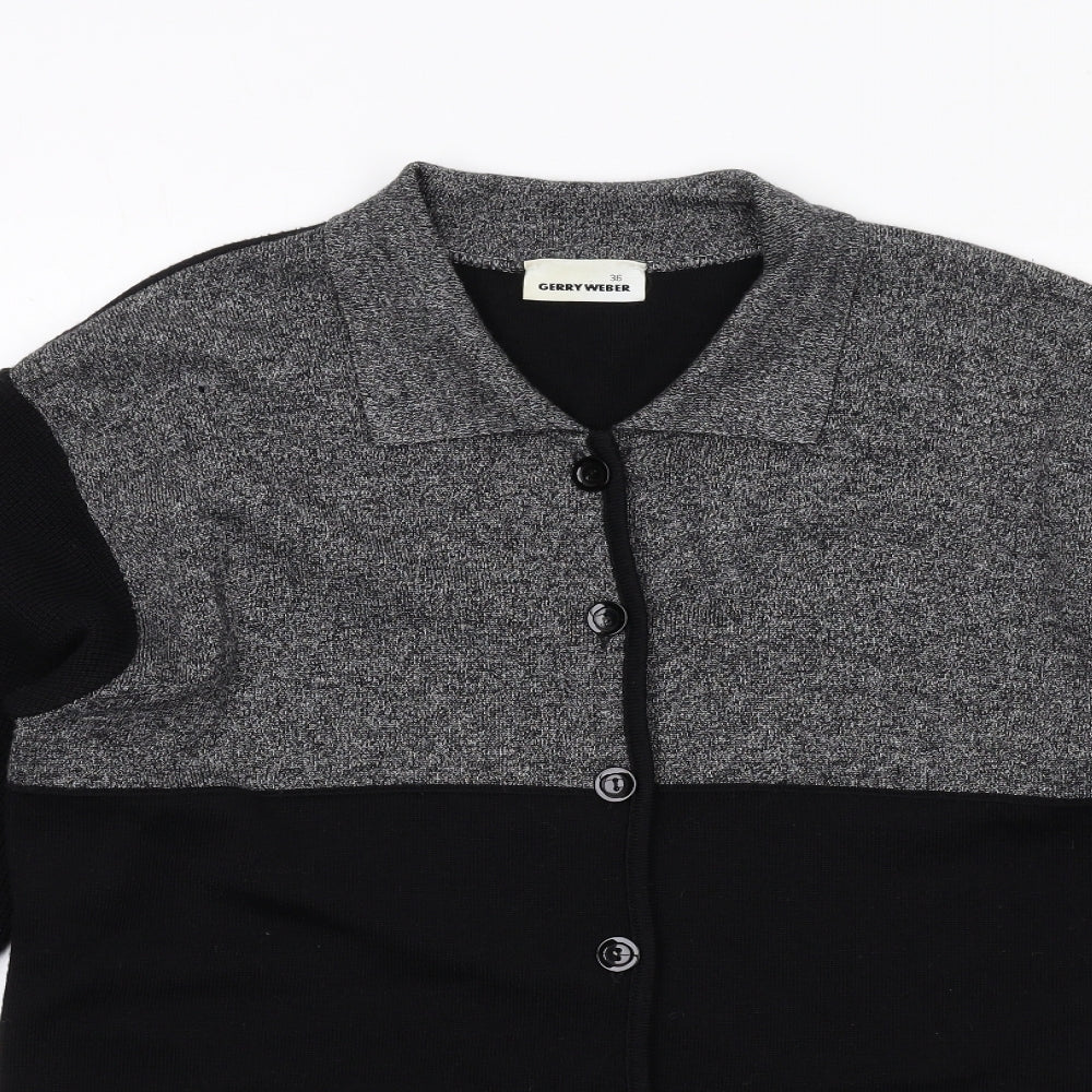 Womens UK Size 8 Gerry Weber Black Cardigan Jumper