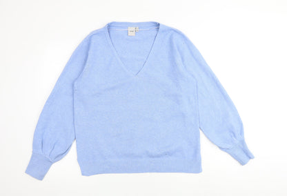 Womens UK Size M ICHI Blue Pullover Jumper