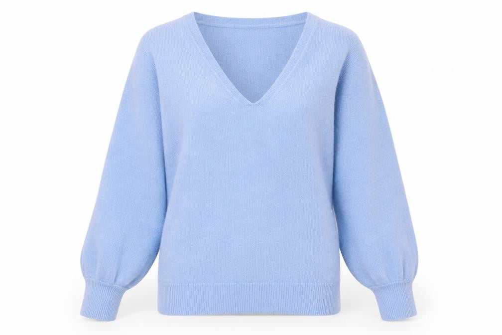 Womens UK Size M ICHI Blue Pullover Jumper