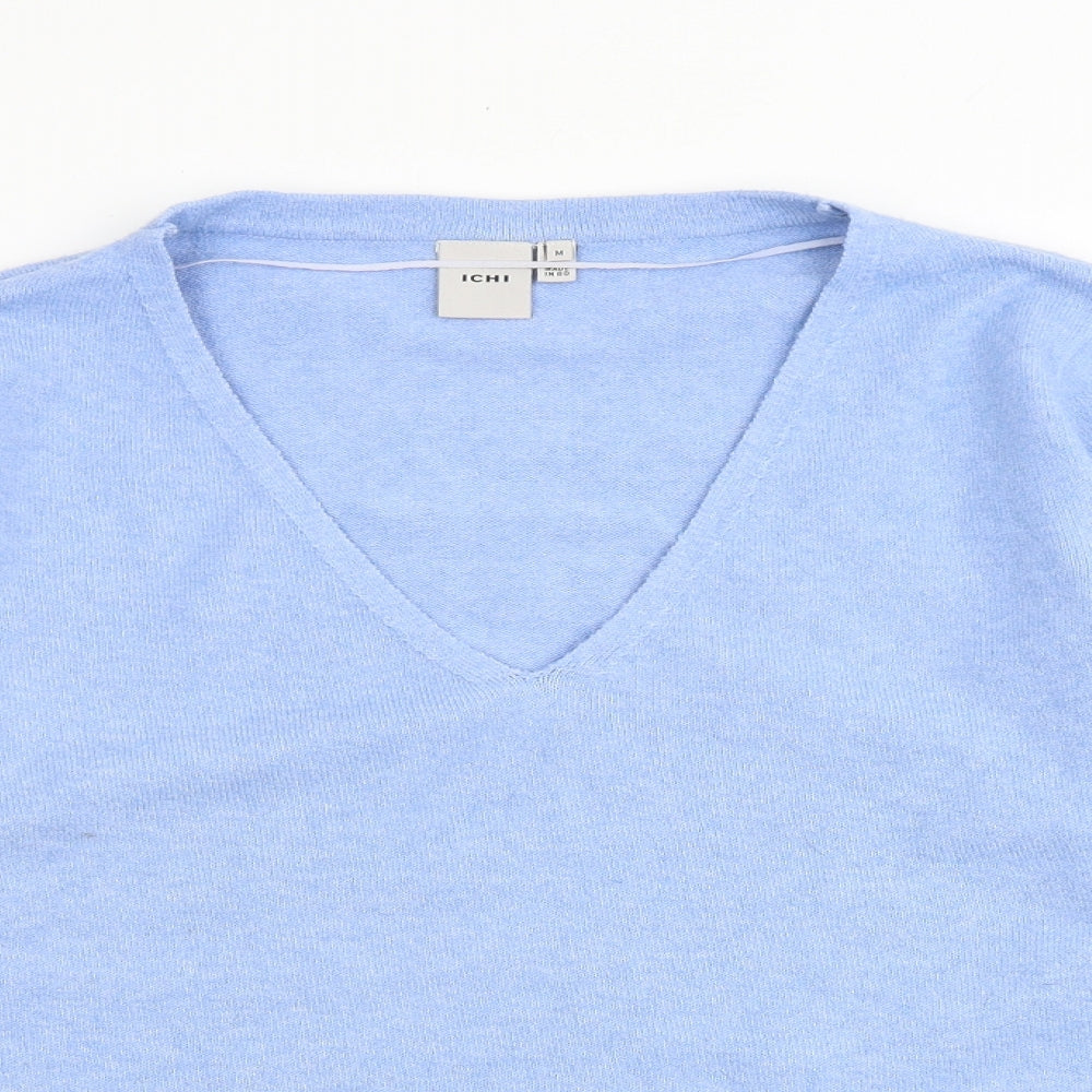 Womens UK Size M ICHI Blue Pullover Jumper