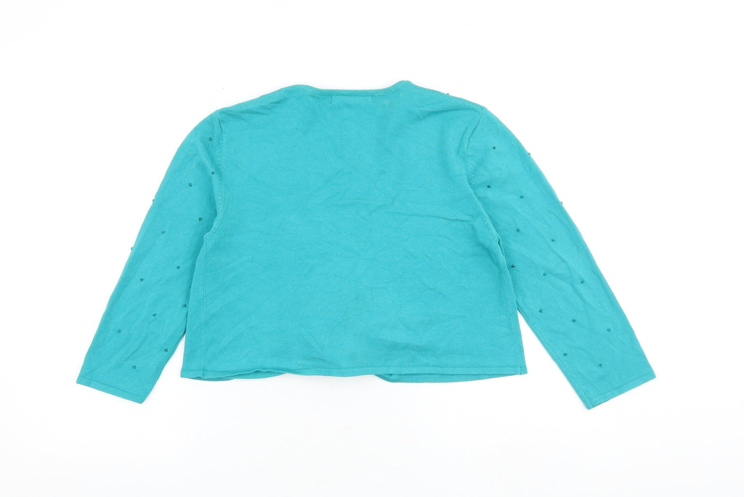 Womens UK Size S M&Co Green Cardigan Jumper