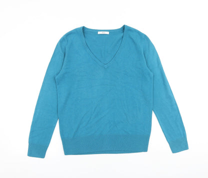 Womens UK Size 10 Marks and Spencer Blue Pullover Jumper