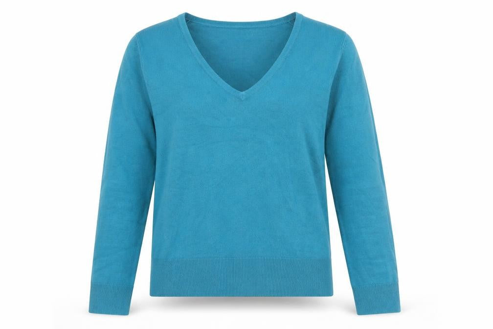 Womens UK Size 10 Marks and Spencer Blue Pullover Jumper