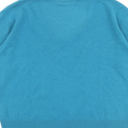 Womens UK Size 10 Marks and Spencer Blue Pullover Jumper