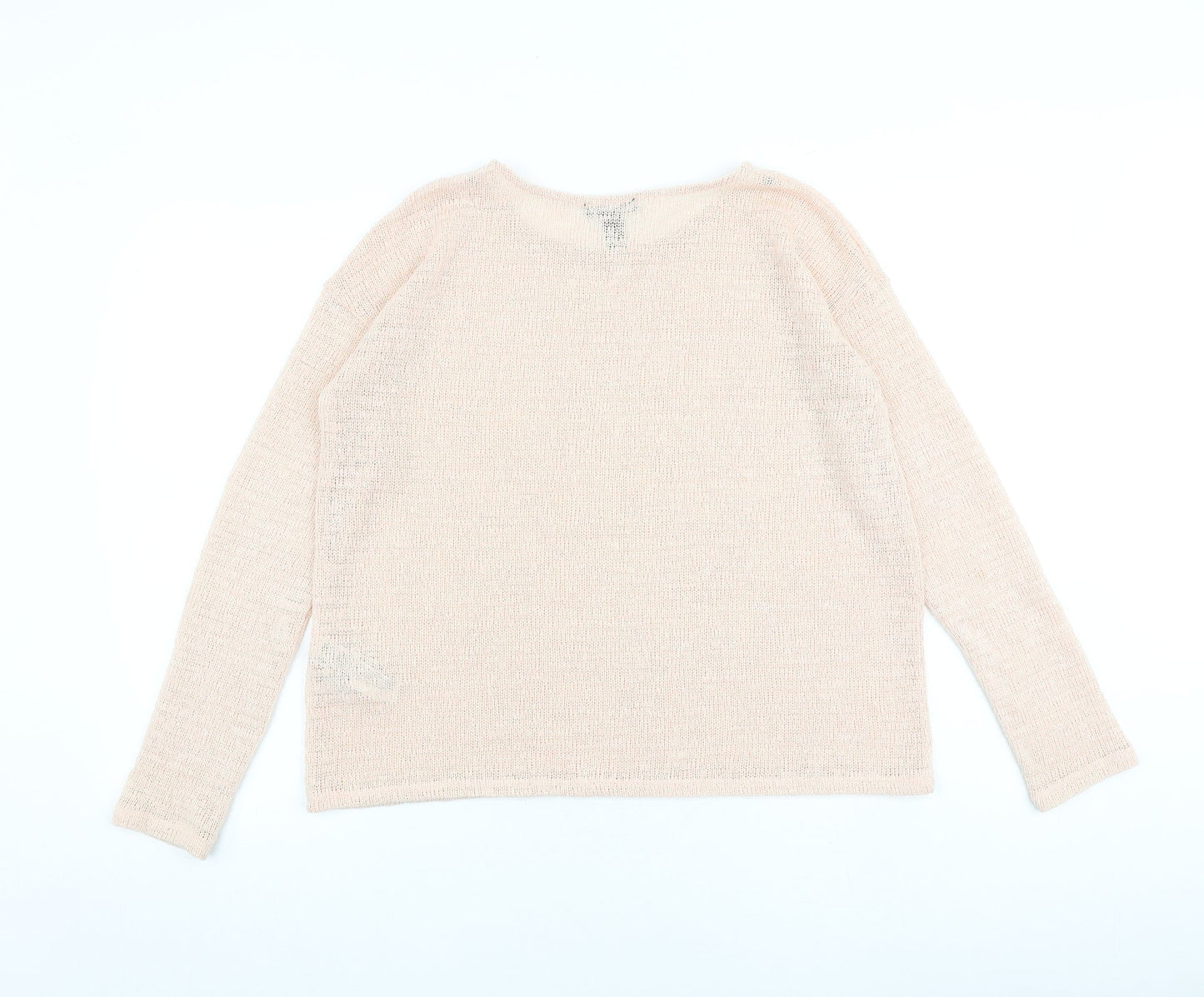 Womens UK Size L FOREVER 21 Pink Pullover Jumper