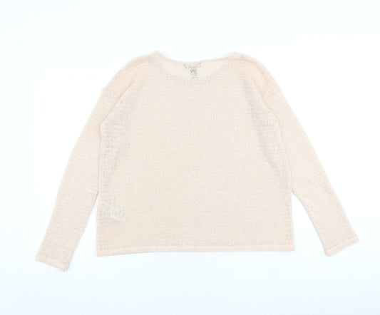 Womens UK Size L FOREVER 21 Pink Pullover Jumper