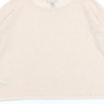 Womens UK Size L FOREVER 21 Pink Pullover Jumper
