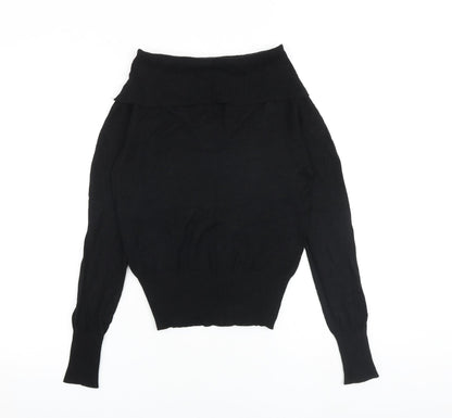 Womens UK Size 8 Oasis Black Pullover Jumper