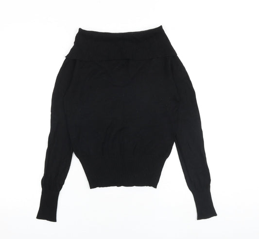 Womens UK Size 8 Oasis Black Pullover Jumper
