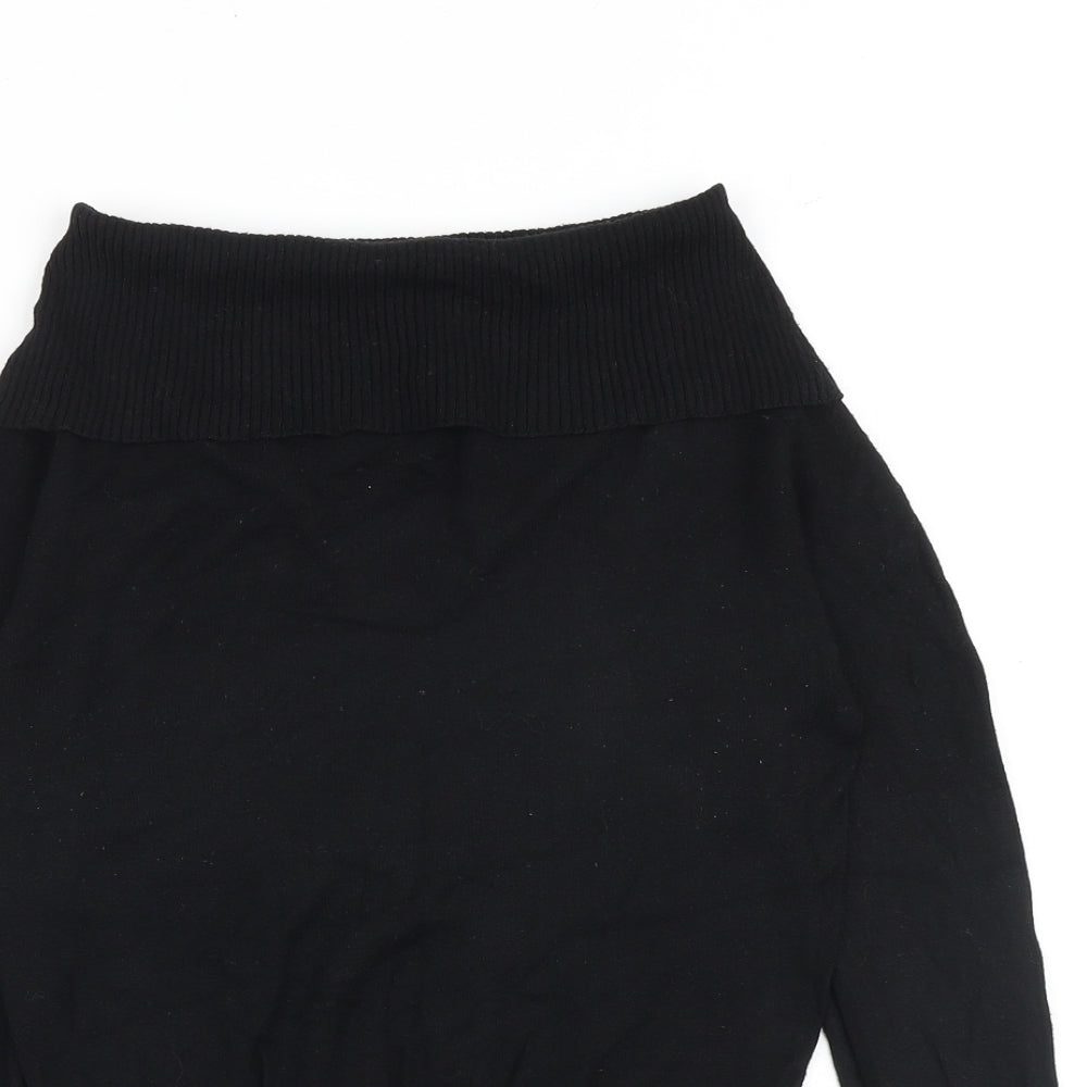Womens UK Size 8 Oasis Black Pullover Jumper